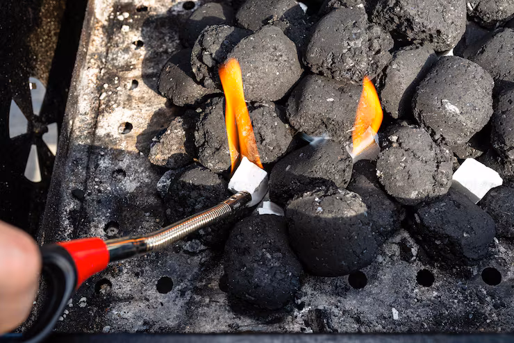 eco cooking with coconut charcoal