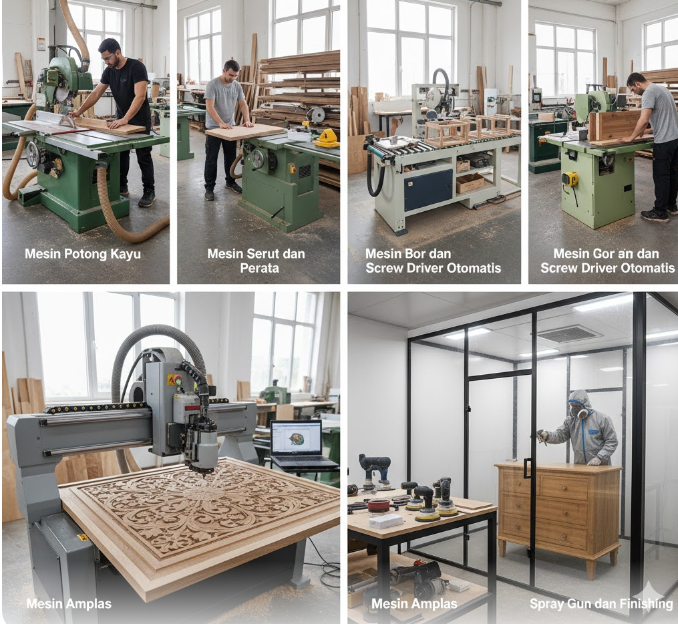 Alat Produksi Mebel Efisien untuk Usaha Modern