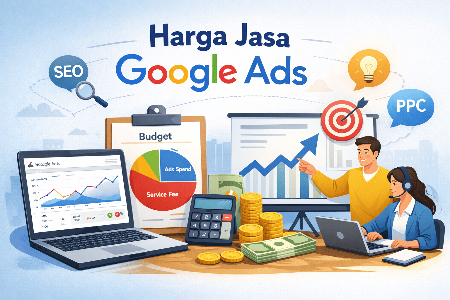 Pelajari harga jasa Google Ads, faktor penentu biaya, dan tips memilih layanan yang tepat agar kampanye iklan lebih efektif dan optimal.